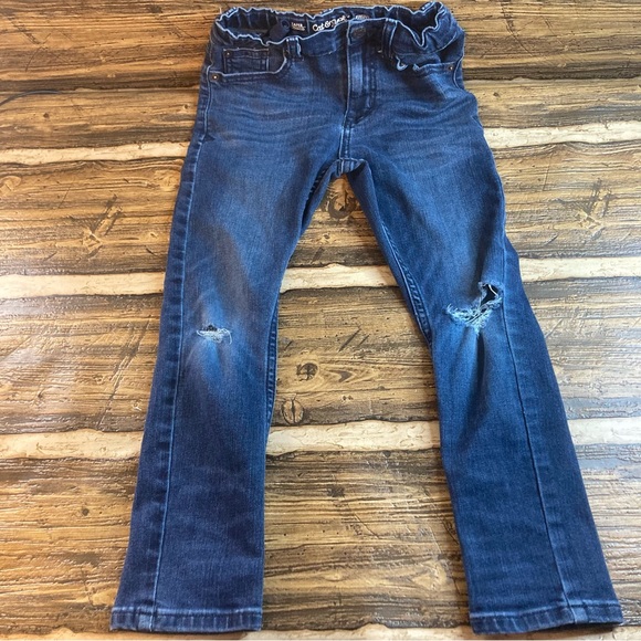 Cat & Jack distressed stretch jeans size 7 NWOT - Picture 1 of 10